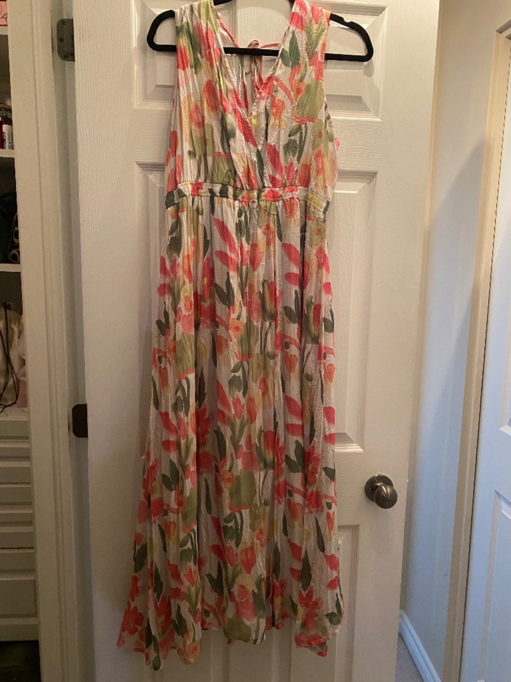 Sheer Floral Layered Summer Dress